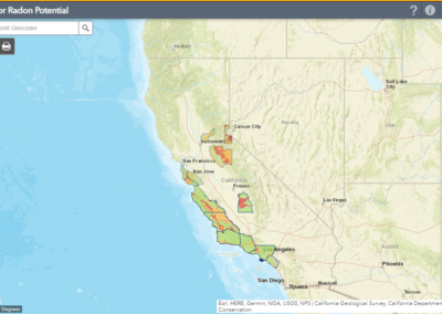 Radon Map - California
