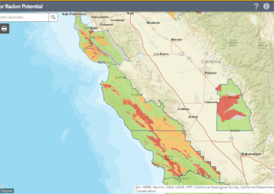 Radon Map - Central CA