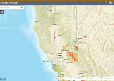 Radon Map - Northern CA